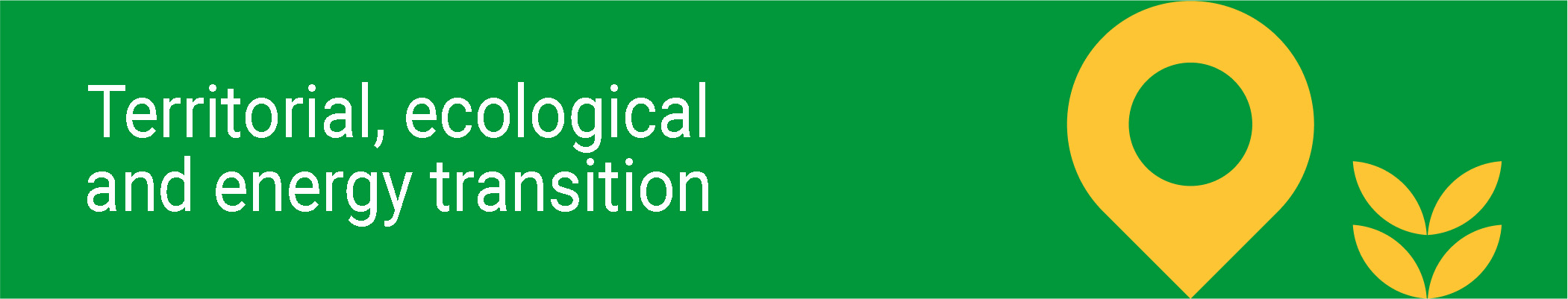 Territorial, ecological and energy transition